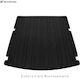 Rubber Boot Mat for Trunk Compatible with Renault Clio 5 Hatchback 2019-Present Anti-slip & Durable