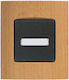 Arcada Holz Eiche Wandschalter Beschriftung + Licht 12v