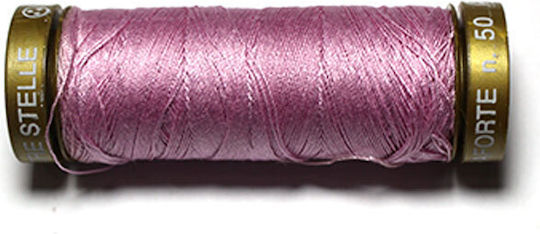 Tre Stelle 100% Cotton Sewing Thread Col 166 Purple 1pc 100mtr
