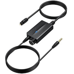 Convertor Digital La Analogic DAC 192khz Cablu 1m Control Volum Toslink La 3.5mm Plug Play Multifuncțional Convertor Digital La Analogic DAC 192khz Cablu 1m Control Volum Toslink La 3.5mm Plug Play Multifuncțional