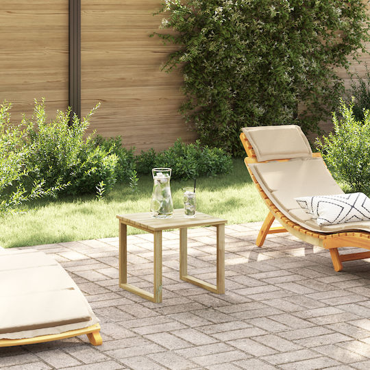 Sitting Room Table for Small Outdoor Spaces Made of Acacia 40x40x36cm