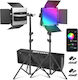 Kit De Iluminare 1 Corp De Iluminat 50W 3200 - 5600K Iluminare RGB Cu Trepied