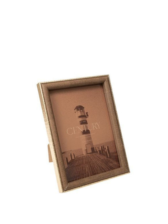 Zen Collection Plastic Photo Frame with Brown F...