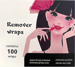Beauty Salon Aluminum Foil Cotton Removal Semi-Permanent 100 Pieces