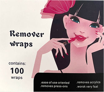 Beauty Salon Αλουμινόφυλλα Βαμβάκι Αφαίρεσης Ημιμόνιμου 100τμχ