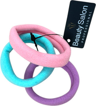 Beauty Salon Hair Scrunchies Multicolour Set 3 Pieces