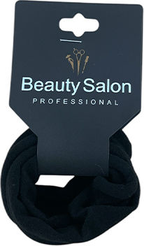 Beauty Salon Λαστιχάκια Μαλλιών Μαύρα Σετ 2τμχ