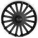 Versaco Car Hubcap Set Crystal with Opel Emblem 13" 4pcs Black