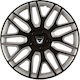 Versaco Car Hubcap Set Dakar with Dacia Emblem 16" 4pcs Black