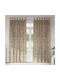 vidaXL Set of Window Curtains with Ecru Tab Top 140x260cm