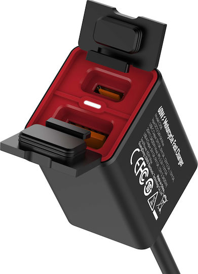 Ldnio Încărcător pentru Motocicletă cu Porturi: 1xUSB & 1xType-C
