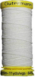 Sewing Elastic Thread Soura Cylindrakis White 1 Piece 10 Meters