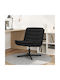 Rotativă Scaun Vizitator în Culoare Negru 63x75x76cm 1buc