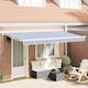 vidaXL Awning fabric Blue 2x4m