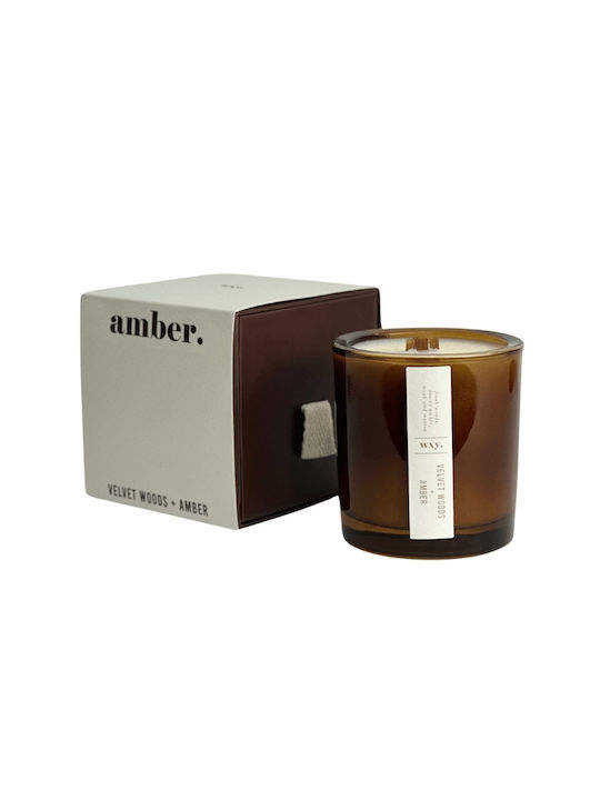 Velvet Woods & Amber Plant Candle 350gr Big Amb...