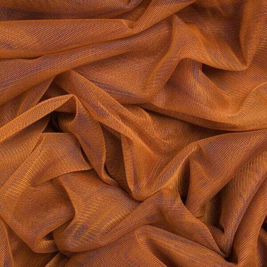 Ntampoudis Decoration Fabric Tulle 150x500cm Tabac Brown