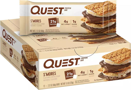 Quest Nutrition Protein Bar Bars Protein with Flavor S'mores 12x60gr