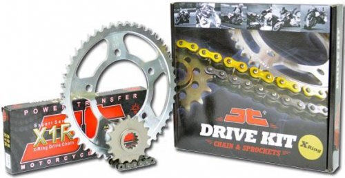 Set Transmisie Garanții Lanț Suzuki DL 650 V-Strom 07'-16' JT Lanț Negru X 'Ring X3R 15-47
