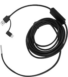 Industrial Endoscope 3.9 Mm Inspection Camera Hd 1280 X 720 3.5 M Semi-rigid Usb Tube 6 Leds Adjustable Brightness 70-degree Wide Angle Ip67 Waterproof Compatible Android Pc Industrial Endoscope 3.9 Mm Inspection Camera Hd 1280 X 720 3.5 M Semi-rigid Usb Tube 6 Leds Adjustable Brightness 70-degree Wide Angle Ip67 Waterproof Compatible Android Pc