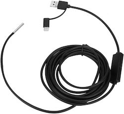 Industrial Endoscope 3.9 Mm Inspection Camera Hd 1280 X 720 5 M Semi-rigid Usb Tube 6 Leds Adjustable Brightness 70-degree Wide Angle Ip67 Waterproof Compatible Android Pc Industrial Endoscope 3.9 Mm Inspection Camera Hd 1280 X 720 5 M Semi-rigid Usb Tube 6 Leds Adjustable Brightness 70-degree Wide Angle Ip67 Waterproof Compatible Android Pc