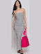 Summer Maxi Dress Black/White