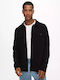 Long-sleeved Denim Shirt Black
