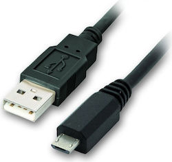 Vcom Kabel Cu271 Usb-A-Stecker zu Usb-Mikro-B-Stecker 0,5m Schwarzes