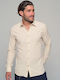 Modena Langärmlig Leinen Hemd Beige