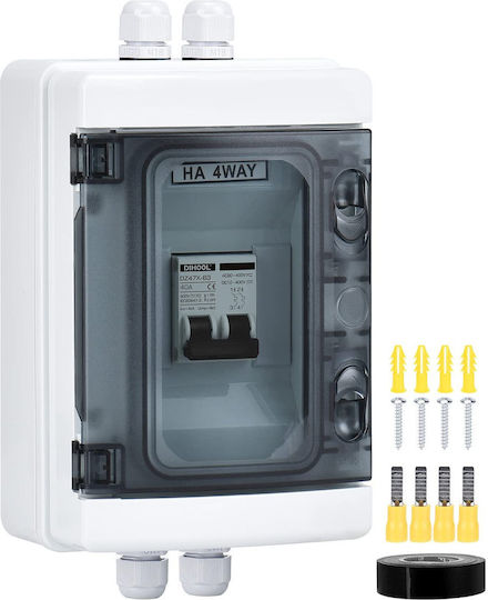 Set Panou Disjunctoare Automate 40a Dc 12v-400v Ac 90v-400v 2 Poli Comutator Automat Sistem Fotovoltaic