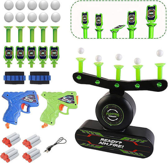 Set Blaster Țintă Flotantă Țintă Luminată Țintă Fixă 2 Pistoale de jucărie 2 Brățări 10 Bile 20 Săgeți de spumă Compatibil Nerf Vârsta 8+