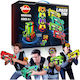 Set Infrared Laser Tag 4 Pistoale de jucărie 2.4 Ghz 4 Recepționare Afișaj Led 5 Moduri de tragere Stație de încărcare Jucărie Interactivă pentru interior și exterior