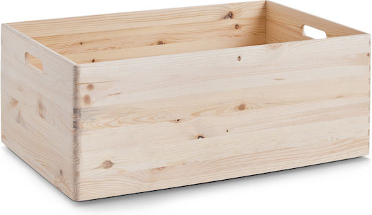 Wooden Storage Box Beige 60x40x24cm 1pcs