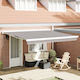 vidaXL Markisenstoff Gray 3.5x4m