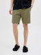Ανδρική Βερμούδα Chino Deep Lichen Green, Χακί