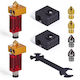 Set Capete de Printare 3D pentru Imprimante 2 Extrudere Hotend-uri Duză Mk8 0.4 Mm Unealtă 5-in-1 2 Capace din Silicon Cr10 Cr10s Ender 2/Ender 3/Ender 3s/Ender 5