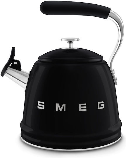 Smeg Τσαγιέρα Ανοξείδωτη Μαύρη 2300ml