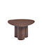 Lebron Oval Zentral Kaffeetisch aus Holz Karydi M80xP80xH45cm