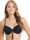 Bikini Bra D Cup Black