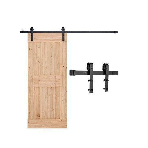 Vevor Μηχανισμός Συρόμενης Ξύλινης Πόρτας 182.88cm Μαύρος