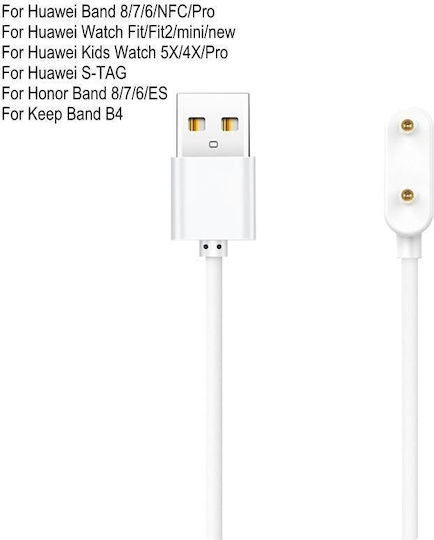 Magnetic Wearable Charger Huawei Smart Band 9, 8, 7, 6 Blackς