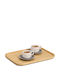 Wooden Rectangular Serving Tray in Brown Color 33x24cm 25657 1pcs