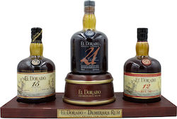 El Dorado Plinth 12 Jahre + 15 Jahre + 21 Jahre 0,35l 42% Getränke/Wein-Kompositionen