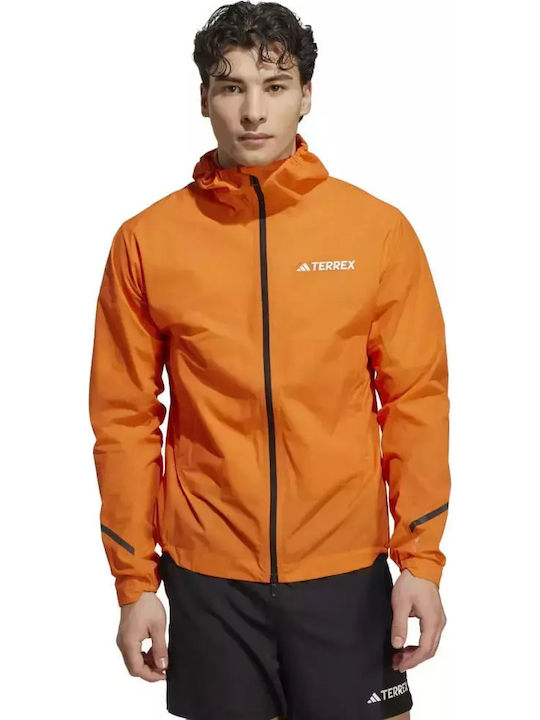 Terrex Xperior Athletic Jacket Waterproof Semi Impact Orange
