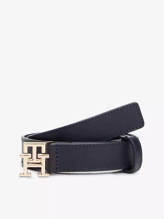 Tommy Hilfiger Th Monogram Δερμάτινη Γυναικεία Ζώνη Μπλε Tommy Hilfiger Th Monogram Δερμάτινη Γυναικεία Ζώνη Μπλε