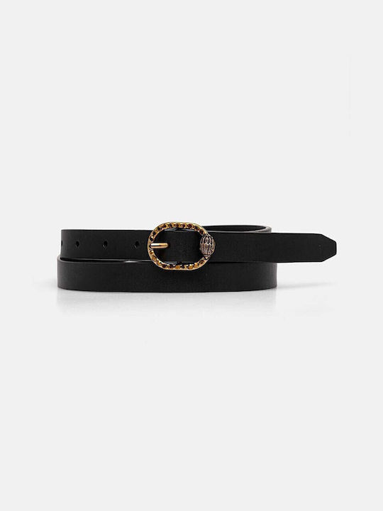 Leder Damen Gürtel Black/Gold