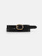 Leder Damen Gürtel Black/Gold