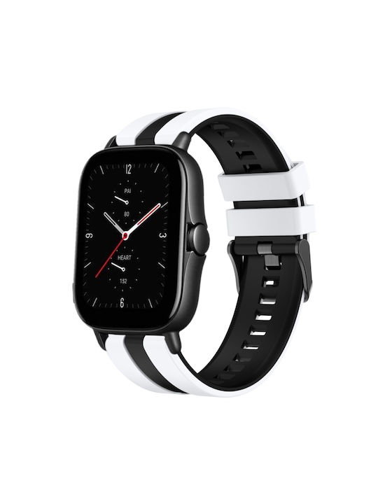 Каишка Силикон Бял (Amazfit GTS 2e - Амазфит GTS 2e)