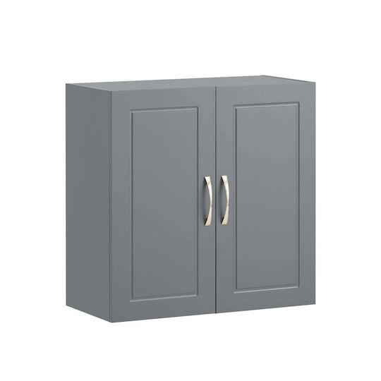 SoBuy Ντουλάπι Μπάνιου 60x30x60cm Γκρι