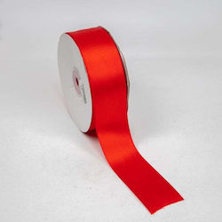 Satin Double Face Ribbon 3.8cmx50m Red