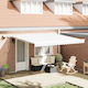 vidaXL Awning fabric White 3.5x4m